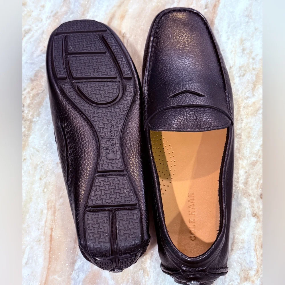 NEW Men’s COLE HAAN Howland black leather penny loafer- Size 11 - Picture 8 of 9